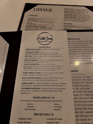 Menu photo 8 Bella Siena Benicia, CA