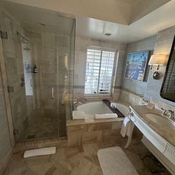 Waldorf Astoria Spa - The bathroom tub and shower - Day Spas Near Me - Dana Point, California Waldorf Astoria Spa - The bathroom tub and shower - Day Spas Near Me - Dana Point, California