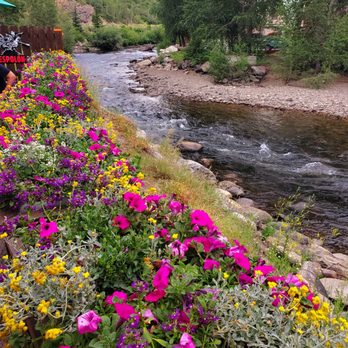 Minturn Saloon - Our table next to creek - Mexican Near Me - Minturn, Colorado Minturn Saloon - Our table next to creek - Mexican Near Me - Minturn, Colorado