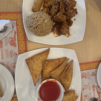 Golden China - Sesame Chicken Fried Crab Rangoon - Chinese Near Me - Southlake, Texas