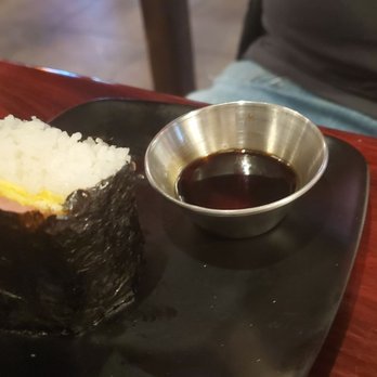 Ramen Show 2 - Spam musabi. It comes with 2 pieces, but I forgot to take it before my husband ate one. - Ramen Near Me - Las Vegas, Nevada Ramen Show 2 - Spam musabi. It comes with 2 pieces, but I forgot to take it before my husband ate one. - Ramen Near Me - Las Vegas, Nevada