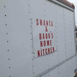 Shanta & Babu's Home Kitchen - Sign on trailer