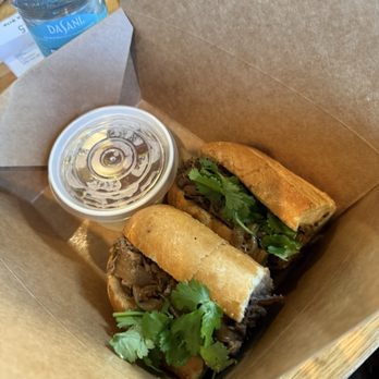 Saigon Drip Cafe - Bánh Mì Drip Dip ...has marinated grilled beef inside! - Vietnamese Near Me - Seattle, Washington Saigon Drip Cafe - Bánh Mì Drip Dip ...has marinated grilled beef inside! - Vietnamese Near Me - Seattle, Washington