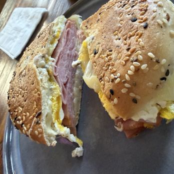 Perkatory Coffee House - Ham & egg on everything bagel - Coffee & Tea Near Me - Trinidad, Colorado Perkatory Coffee House - Ham & egg on everything bagel - Coffee & Tea Near Me - Trinidad, Colorado