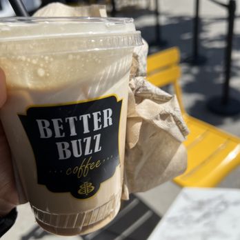 Better Buzz Coffee Carlsbad - 16oz white chocolate mocha Iced with cinnamon cold foam... delicious!! - Coffee & Tea Near Me - Carlsbad, California
