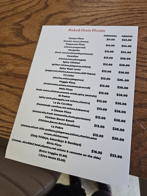 Menu photo 1 Five Dreams Pizzeria Elmhurst, NY