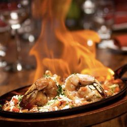 Meze Greek Fusion - Shrimp & ouzo saganaki