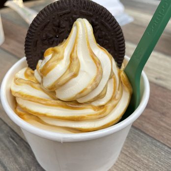 The Legendary Neff Haus Ice Cream - Peanut butter soft serve with a huge Oreo cookie - Ice Cream & Frozen Yogurt Near Me - Harmony, Pennsylvania The Legendary Neff Haus Ice Cream - Peanut butter soft serve with a huge Oreo cookie - Ice Cream & Frozen Yogurt Near Me - Harmony, Pennsylvania