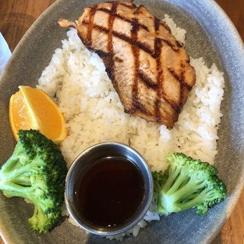 Pacific Catch - Children Teriyaki Salmon Bowl - sauce on side. Our2yo loved this. Just go easy on the sauce. - Seafood Near Me - Dublin, California Pacific Catch - Children Teriyaki Salmon Bowl - sauce on side. Our2yo loved this. Just go easy on the sauce. - Seafood Near Me - Dublin, California