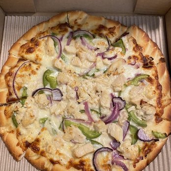 Legends Pizza - Creamy Garlic Chicken Pizza (small - thin crust) - Pizza Near Me - San Jose, California