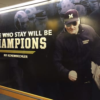 Michigan Stadium - Outside the locker room - Inspired! Go Blue! - Stadiums & Arenas Near Me - Ann Arbor, Michigan