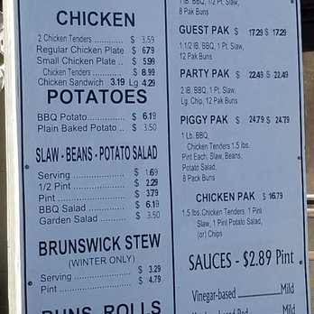 Wilson's Barbecue - Menu - Barbeque Near Me - Albertville, Alabama