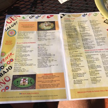 San Jose Restaurant - Menu - Mexican Near Me - Batesburg-Leesville, South Carolina