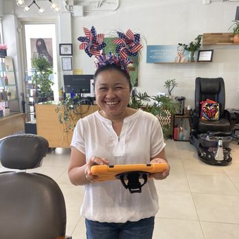 Pink Nails - The receptionist -- I loved her smile and kindness. Her hat actually spins! So cute - Nail Salons Near Me - Coral Springs, Florida Pink Nails - The receptionist -- I loved her smile and kindness. Her hat actually spins! So cute - Nail Salons Near Me - Coral Springs, Florida
