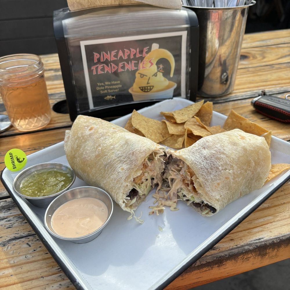 Fish 101 - Shrimp burrito - Seafood Near Me - Encinitas, California Fish 101 - Shrimp burrito - Seafood Near Me - Encinitas, California