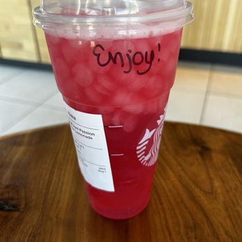 Starbucks - Iced Passion Tango Tea Lemonade. - Coffee & Tea Near Me - Clovis, California Starbucks - Iced Passion Tango Tea Lemonade. - Coffee & Tea Near Me - Clovis, California