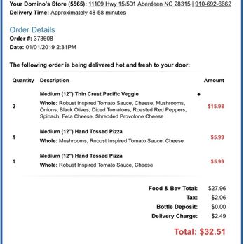 Domino's Pizza - the price of the pizza - Pizza Near Me - Aberdeen, North Carolina Domino's Pizza - the price of the pizza - Pizza Near Me - Aberdeen, North Carolina