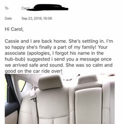 Almost Heaven Golden Retriever Rescue - This is the email I sent the DAY I adopted her, September 22. And she says I never updated her. What a freak.