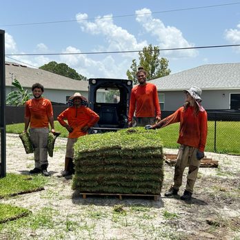 Landworx Of Brevard - The Landworx sod installation team hard at work! Give us a ring today for a free estimate. - Lawn Services Near Me - Malabar, Florida Landworx Of Brevard - The Landworx sod installation team hard at work! Give us a ring today for a free estimate. - Lawn Services Near Me - Malabar, Florida