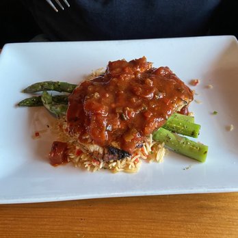 Railroad House Inn - Mahi mahi fish with Cajun rice and asparagus. Get this!! If they put this on the permanent menu. I'll be there often. - New American Near Me - Marietta, Pennsylvania Railroad House Inn - Mahi mahi fish with Cajun rice and asparagus. Get this!! If they put this on the permanent menu. I'll be there often. - New American Near Me - Marietta, Pennsylvania
