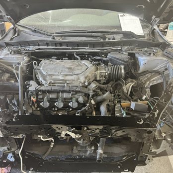 Spada Auto Services - After accident. Entire front end was gone. - Auto Repair Near Me - Long Beach, California Spada Auto Services - After accident. Entire front end was gone. - Auto Repair Near Me - Long Beach, California