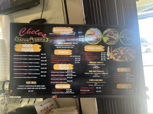 Menu photo 1 Cheles Tacos Grill Madera, CA Menu photo 1 Cheles Tacos Grill Madera, CA