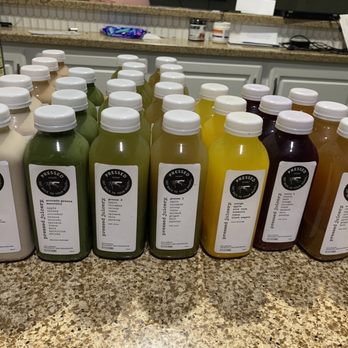 Pressed Juicery - The drinks I did receive, missing 9 drinks, Citrus 1 (6) and Citrus 3 (3). - Juice Bars & Smoothies Near Me - Houston, Texas