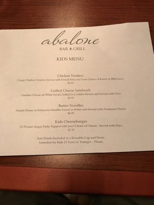 Menu photo 7 Abalone Bar & Grill Klamath, CA