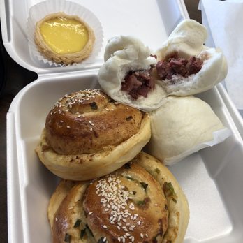 Bakery Delights - Onion buns, Char Siu Bao, and egg tart. - Bakeries Near Me - Fresno, California Bakery Delights - Onion buns, Char Siu Bao, and egg tart. - Bakeries Near Me - Fresno, California