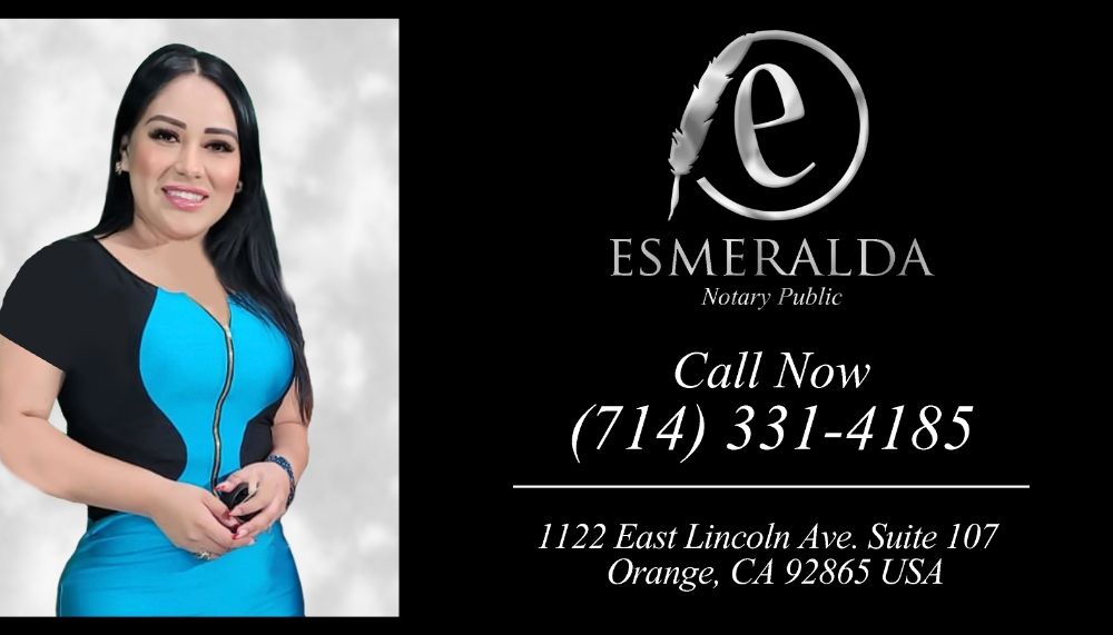 ESMERALDA’S MOBILE NOTARY PUBLIC SERVICES Updated July 2024 1122 E