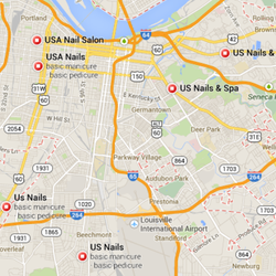 US Nails & Spa - US and USA Nails Salon are scattered all around Louisville. Each location is designed to served the specific location.