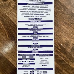 Parlor Doughnuts - Menu.