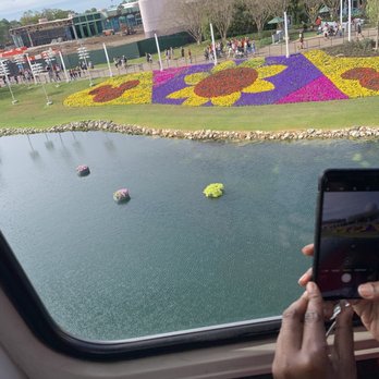 Disney's Epcot Park Monorail Station - Monorail view - Transportation Near Me - Orlando, Florida