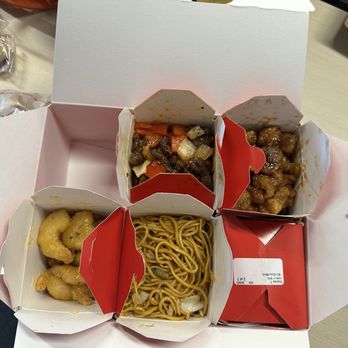 Panda Express - Family Meal (honey walnut shrimp, orange chicken & Beijing beef) - Chinese Near Me - Irving, Texas Panda Express - Family Meal (honey walnut shrimp, orange chicken & Beijing beef) - Chinese Near Me - Irving, Texas