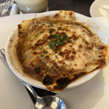 Hilltop Kitchen & Bar - French onion soup - - Wine Bars Near Me - Syosset, New York