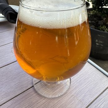 Doppio Zero Mountain View - Drake's Denogginizer Double IPA ABV - 9.75% - high ABV and a hoppy profile, with notes of citrus and pine - Pizza Near Me - Mountain View, California