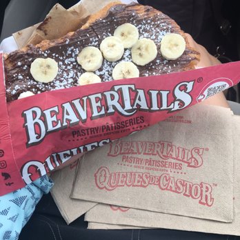 BeaverTails Niagara Falls - Nutella & banana, great for breakfast! - Desserts Near Me - Niagara Falls, Ontario BeaverTails Niagara Falls - Nutella & banana, great for breakfast! - Desserts Near Me - Niagara Falls, Ontario