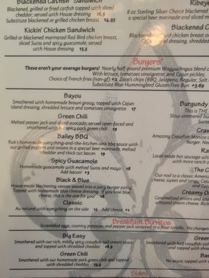 Menu photo 1 NoNo's Cafe Littleton, CO