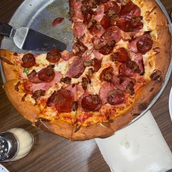 Gino's Pizza - Meat lovers pizza - Pizza Near Me - Pismo Beach, California