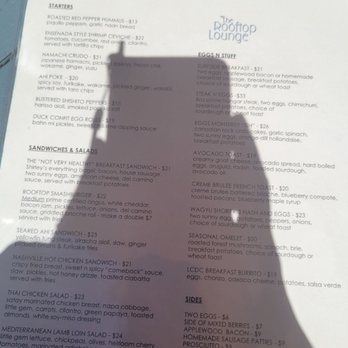 The Rooftop Lounge - Brunch menu - Lounges Near Me - Laguna Beach, California