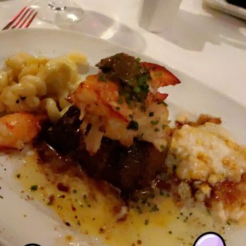 Steak 48 - Petite Filet Mignon with Black Truffle Sautéed Maine Lobster** - Steakhouses Near Me - Houston, Texas Steak 48 - Petite Filet Mignon with Black Truffle Sautéed Maine Lobster** - Steakhouses Near Me - Houston, Texas