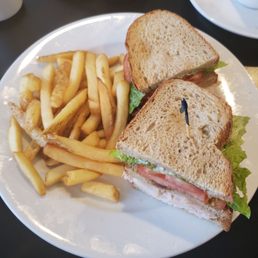 Turkey club and fries. Meh. Turkey club and fries. Meh.