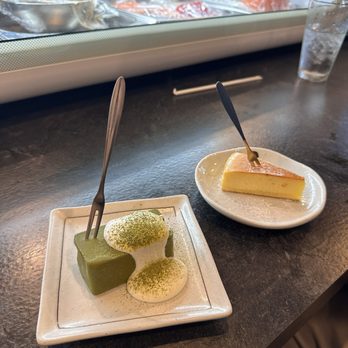 Sushi Yume - Matcha terrine and yuzu cheesecake - Japanese Near Me - Round Rock, Texas Sushi Yume - Matcha terrine and yuzu cheesecake - Japanese Near Me - Round Rock, Texas