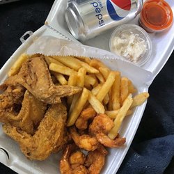 J J Fish & Chicken - Chicken and Shrimp combo