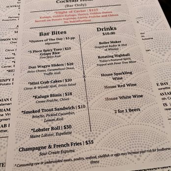 Aqua - Seafood Near Me - Las Vegas, Nevada