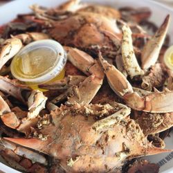 Captain Billy's Crab House - My crabs when I received them. They already look cold and old.