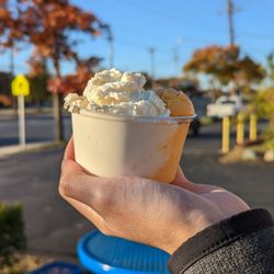 York Castle Tropical Ice Cream - Lucuma and lychee double scoop