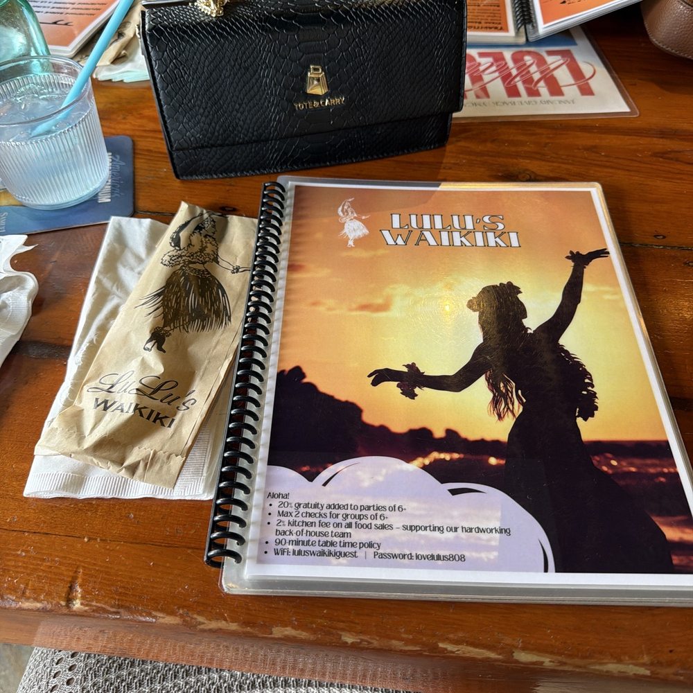 Table and menu