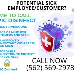 Epic Disinfect - Found out employee has COVID-19, Coronavirus?!Potential exposure in your workplace? Call now for our comprehensive emergency disinfection!