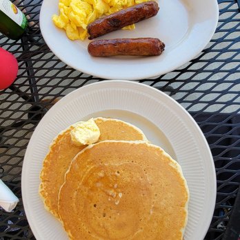 Debbie's Restaurant & Pie Shoppe - Hot cakes, eggs and sausage - Breakfast & Brunch Near Me - San Marcos, California Debbie's Restaurant & Pie Shoppe - Hot cakes, eggs and sausage - Breakfast & Brunch Near Me - San Marcos, California